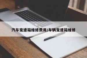 汽车变速箱维修费用/车辆变速箱维修